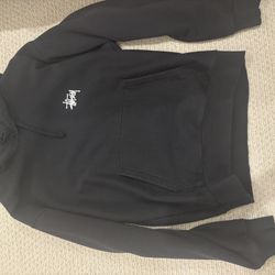 BLACK LARGE STUSSY HOODIE