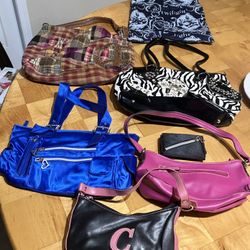 (7) Vintage Bling Hand Bags, Includes “Twilight” Lined Tote