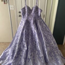 Paloma’s It’s All About The Dress Purple/lilac Quinceanera Dress Size 16 3XL