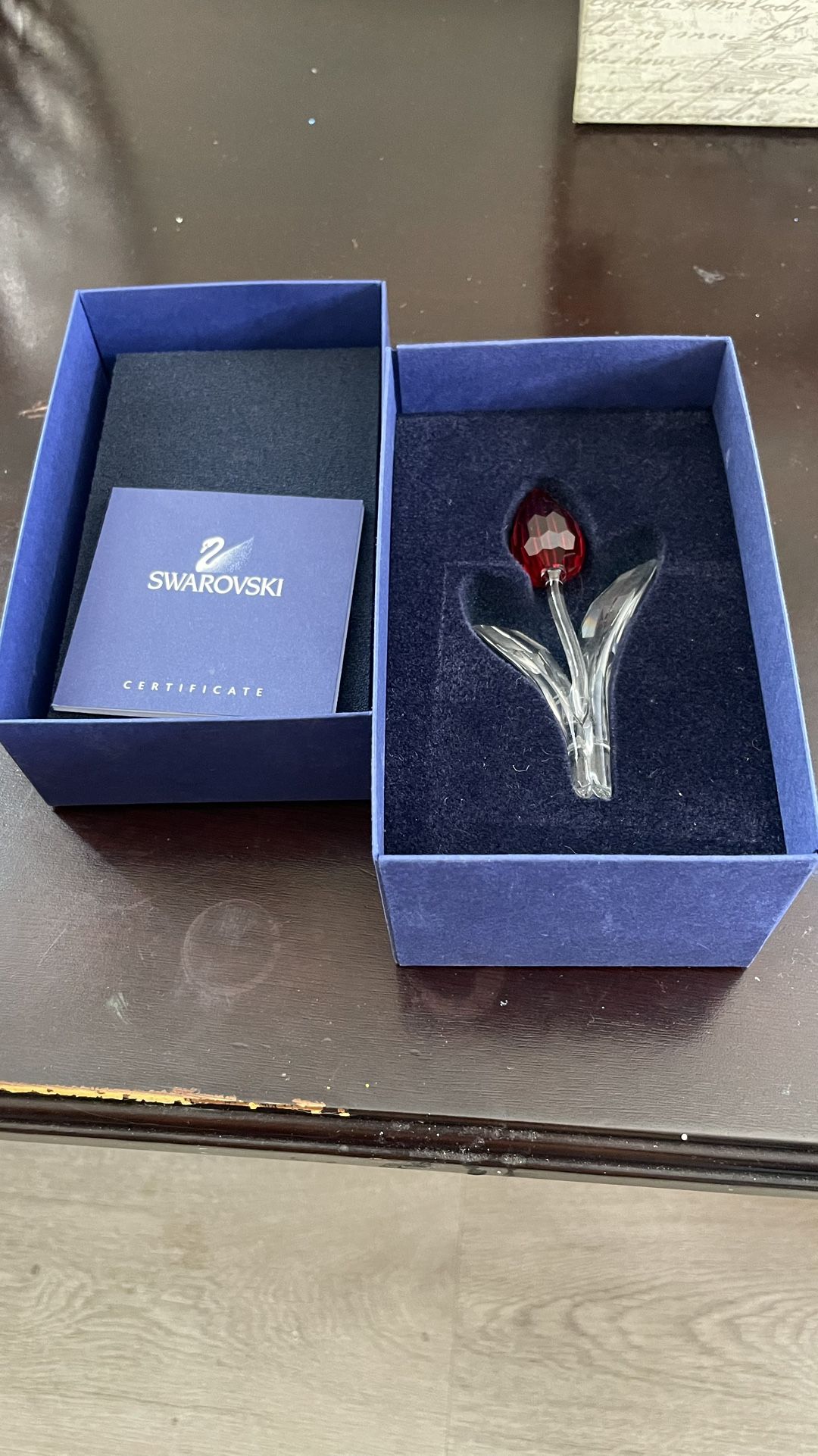 Flower Swarovski Red