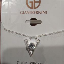 Sterling Silver Necklace And Matching Earrings 