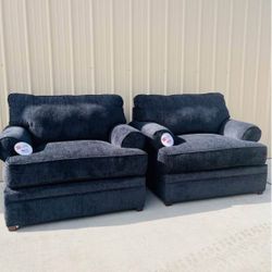 2 New Slate Oversized Chairs 