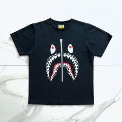 BAPE Sta Pattern Shark Tee Black Size Medium
