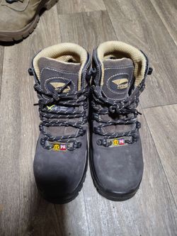 Avenger I/C PR Waterproof, Steel Toed Work Boots,Black W/Tan Lining Size 7