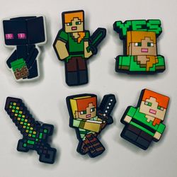 Minecraft Crocs charms / Jibbitz