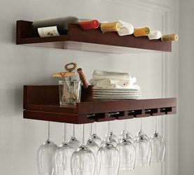 Pottery barn wine and wine glass holder