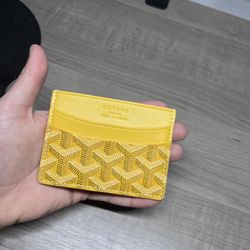 Goyard Card Holder Yellow Mens