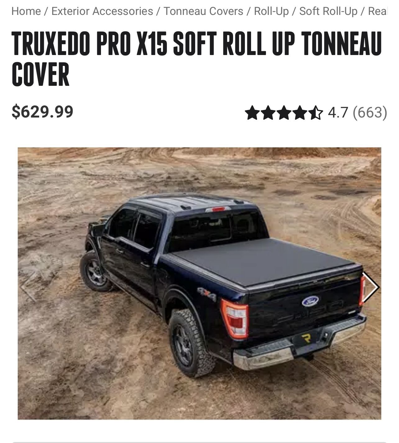 2017 18 Ford F250 350 Tonneau Bed Cover Pro X15