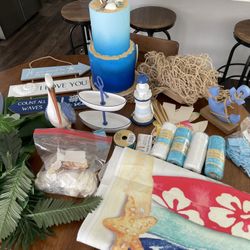Party Supplies  Beach/nautical Theme 