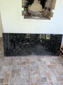 Granite countertop. Volga Blue.