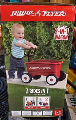 NEW Radio flyer 2 in 1 Push wagon
Carrito de niños