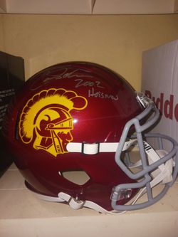 Carson Palmer signed USC Trojans Full-Size Helmet Heisman Inscribed