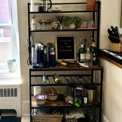 Kitchen coffee/wine bar rack