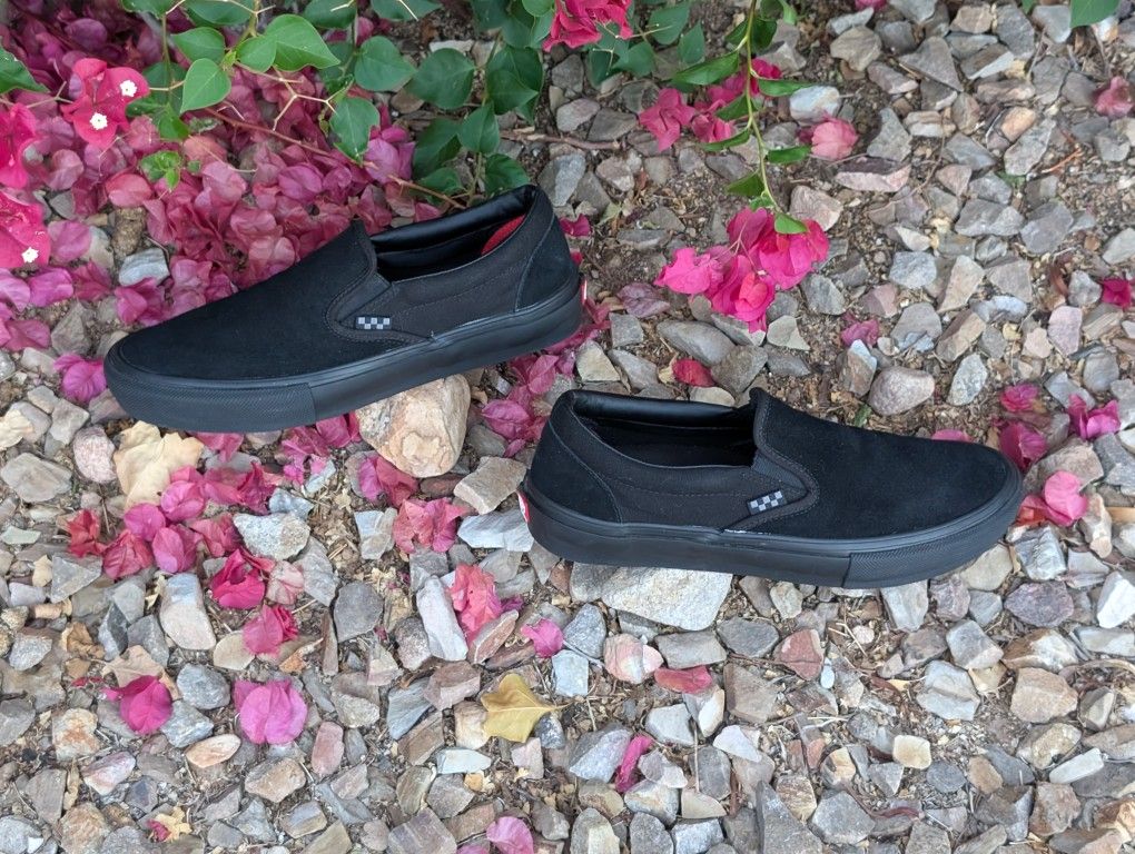 Vans Skate Slip-On (Style 500714) – Black Suede, Men’s Size 10 PopCush