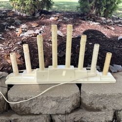 Vintage Lighted Candles 8, 3, 1 Light
