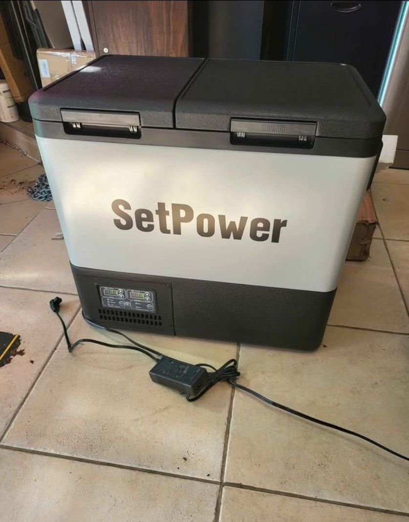 Setpower Dual Zone 45qt Rv /car Refrigerator 12v Port