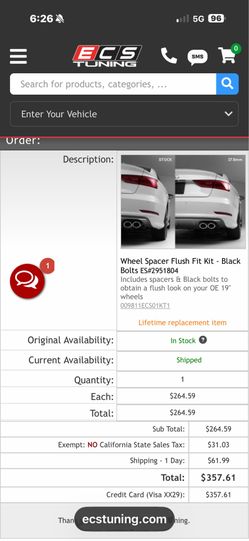 Audi a3 flush kit