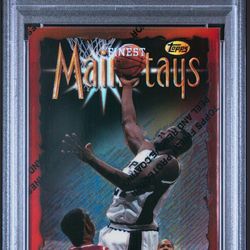1996-97 Topps Finest #229 Dominique Wilkins REFRACTOR - Rare Parallel Card - GRADED PSA 9 MINT CONDITION 💎