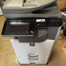 Sharp MX-3640N Full Color Laser Printer Copier Scanner 36PPM with Document Feeder, Stapler, Low Usage  