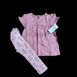 Carter's Girls 3T Matching Set/ Leggings W/ Shirt * New*