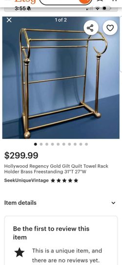 Gold Quilt or Towel Rack
