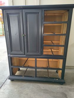 Armoire wood black color