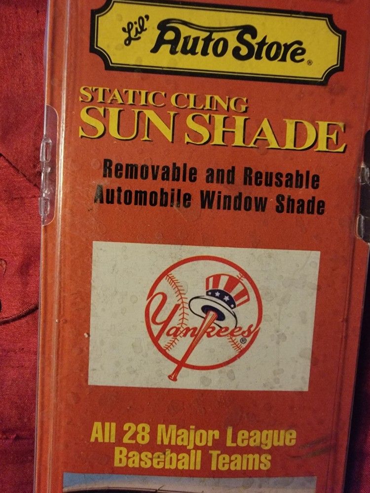 Sun Shade/Yankees/Static CLING/New