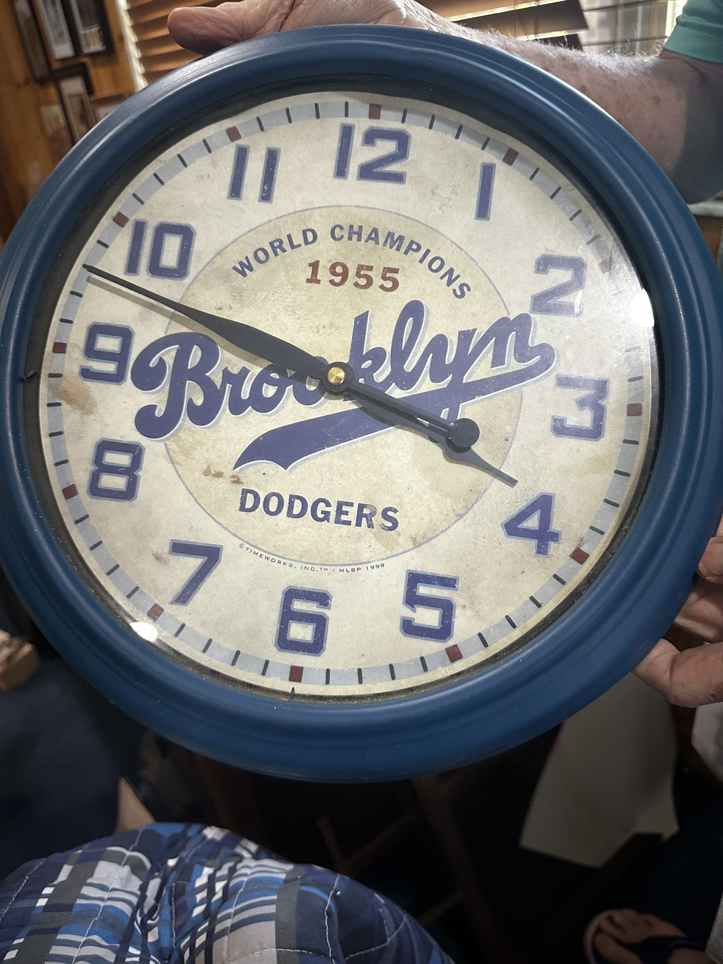 Brooklyn Dodgers Clock 1955