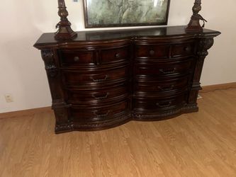 All wood dresser