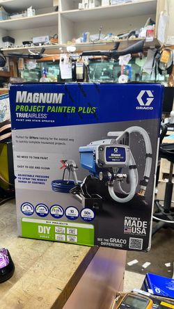 GRACO MAGNUM PROJECT PAINTER PLUS TRUE AIRLESS PAINT & STAIN SPRAYER-NEW 257025 F(contact info removed)9