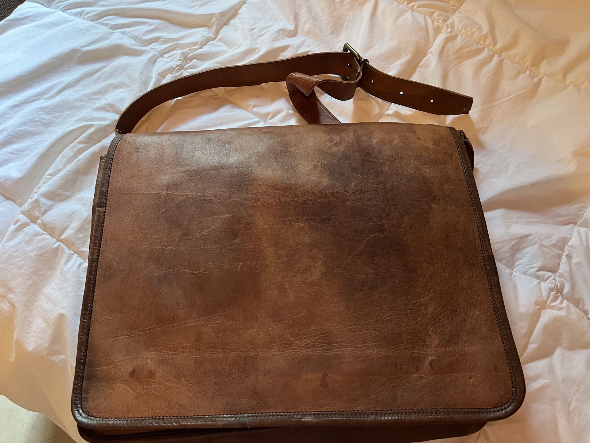 Authentic leather briefcase 