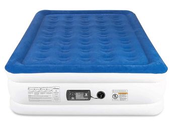 SoundAsleep Dream Series Luxury Air Mattress with ComfortCoil Technology & Built-in High Capacity Pump for Home & Camping- Double Height, Adjustable, 