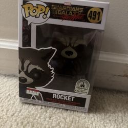 Marvel Studios MCU Guardians Of The Galaxy Avengers Rocket Raccoon Disney Parks Exclusive Funko Pop Vaulted/Retired 