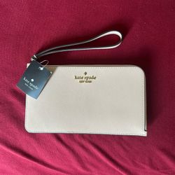 Tan Kate Spade wallet purse