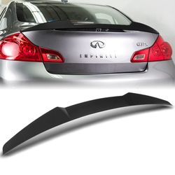 For 2007-2015 Infiniti G25/G35/G37 Sedan W-Power Primer Black Trunk Spoiler Wing -(2-SP-9052-BK