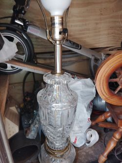 Antiques One Cristal Lamp From Germany  The Other Made Of Wood 1950 The Other It Tells You The Changes Of The Weather The Density And When A Storm Is