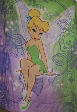Twin Reversible Tinkerbell Comforter with sheets