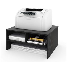 Printer Stands with Storage, Wood Desk Organizer for Home Office