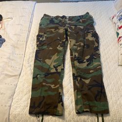 Military Green Camo Pants