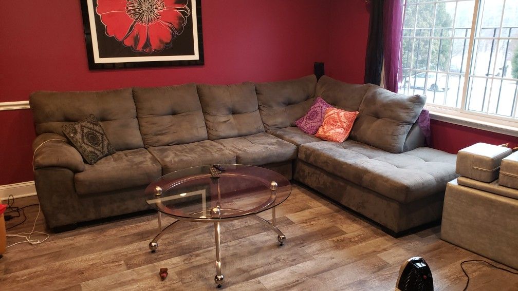 Grey Sectional Couch Sofa - Will Give For Free If You Set up My New Lovesac Sectional!