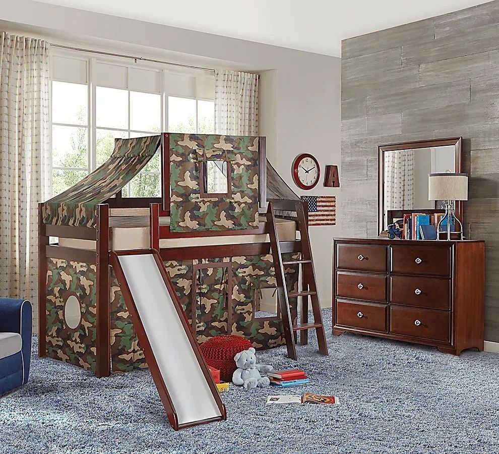 Fort Loft Bed with Slide