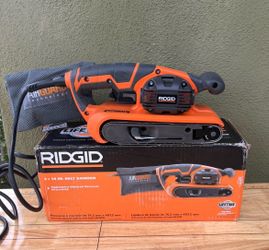 RIDGID 6.5 Amp Corded 3 in.W × 18 in.L Heavy-Duty Variable Speed Belt Sander with AIRGUARD Technology