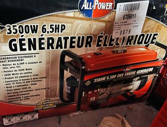 3500w 6.5 HP Generator ALL POWER