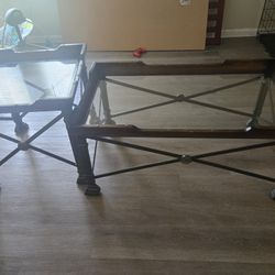 Two Glass tables where you condition