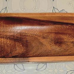 Crate and Barrel Wood Bagette Tray Serving made in Philippines 