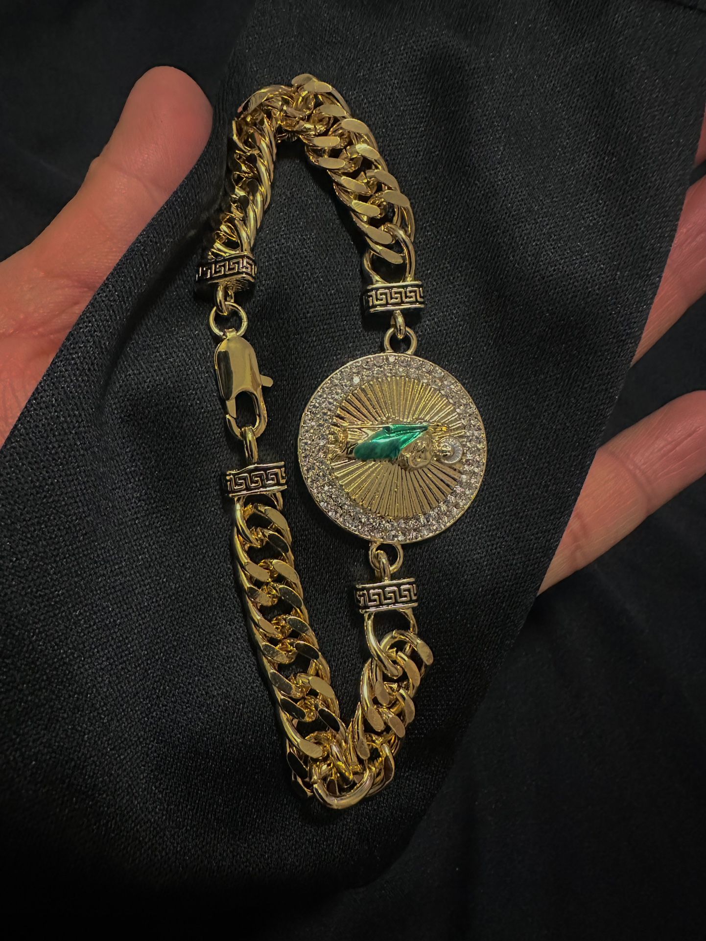 Plated gold San Judas Bracelet