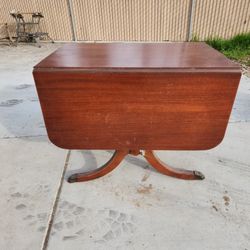 Antique table,  extension & 3 chairs