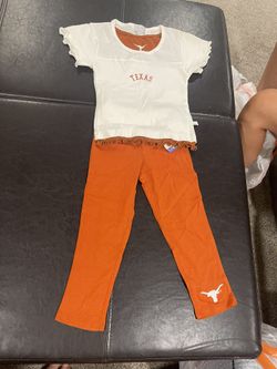 Texas longhorns 2T Kids Top and Pants Set