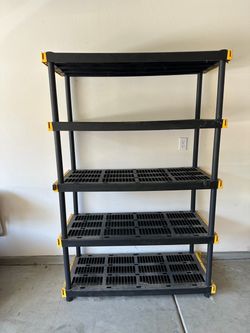 5-Tier Heavy Duty Plastic Storage Shelving Unit