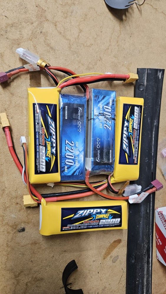 (5) Lipo RC Batteries 3s